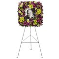 Memories Square Easel Wreath Yellow Tones