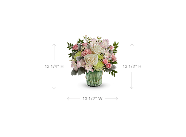 Pastel garden bouquet size