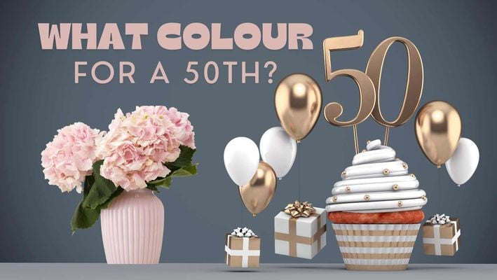 What Color Flowers for 50th Birthday