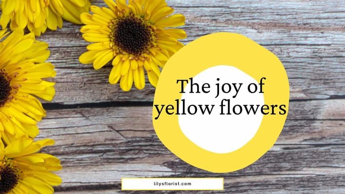 the joy of  giving yellow flowers